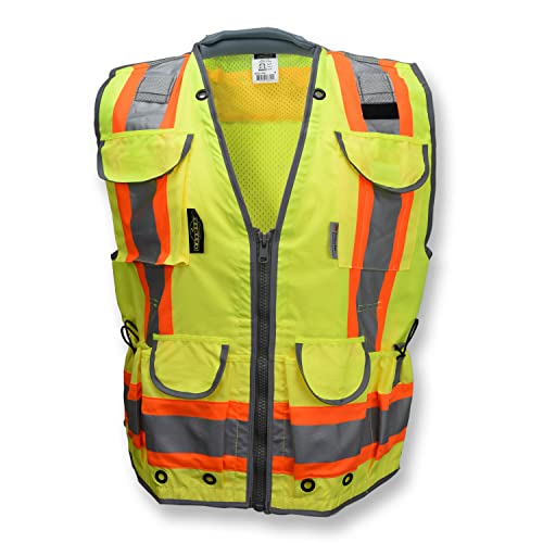 Radians SV55 Heavy Duty Two-Tone Engineer Vest, Green