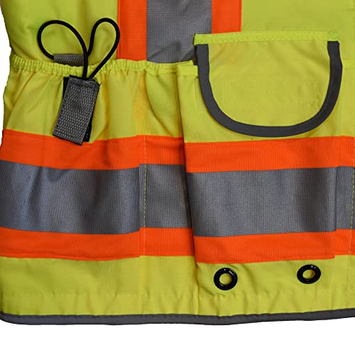Radians SV55 Heavy Duty Two-Tone Engineer Vest, Green