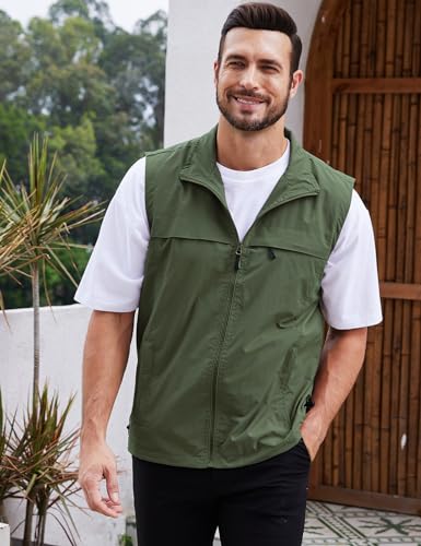 Men's Lightweight Outdoor Multi-Pocket Travel Vest