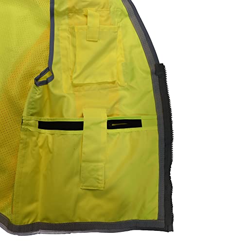 Radians SV55 Heavy Duty Two-Tone Engineer Vest, Green