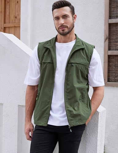 Men's Lightweight Outdoor Multi-Pocket Travel Vest