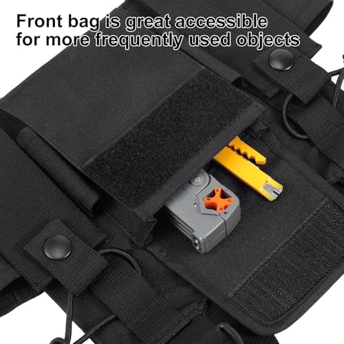 Radio Chest Harness Pouch Vest for Walkie Talkies