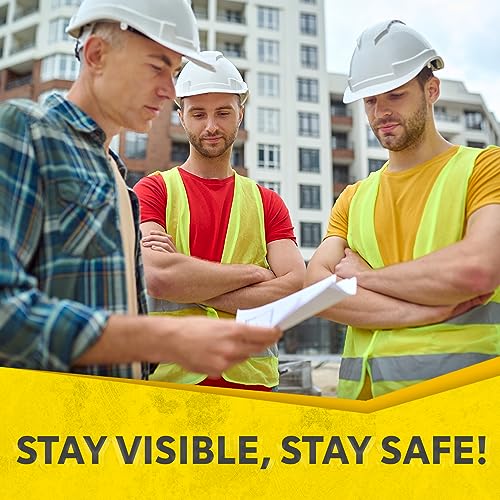 PeerBasics 10 Pack High Visibility Safety Vests