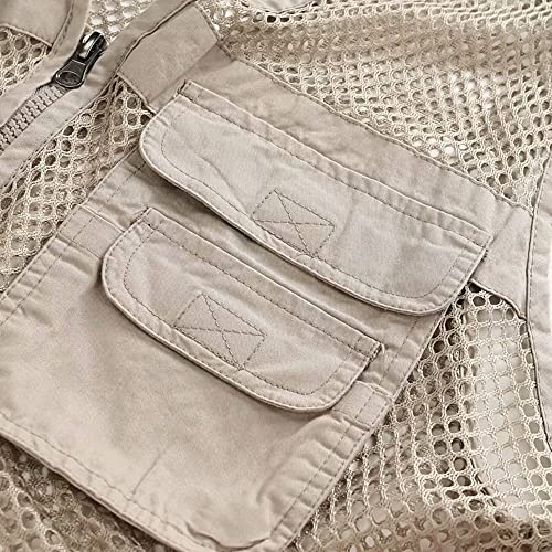 Unisex Mesh Breathable Fishing Vest with Pockets