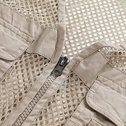 Unisex Mesh Breathable Fishing Vest with Pockets