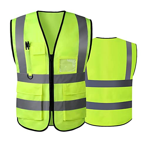 High Visibility Reflective Safety Vest with Pocket