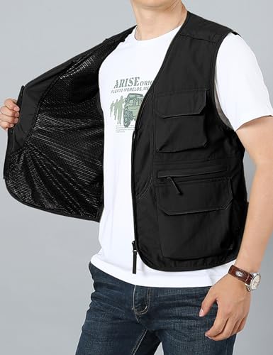 Men's Lightweight Utility Fishing Vest with Pockets