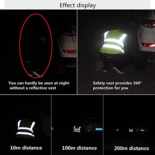 High Visibility Reflective Safety Vest with Pocket