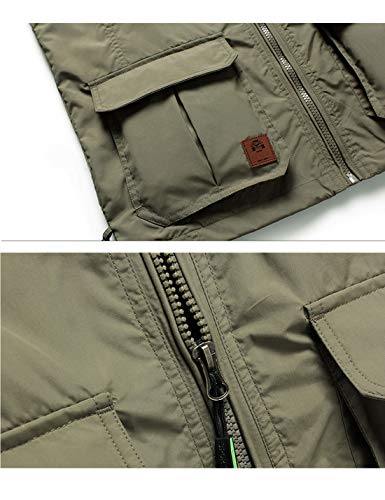 Flygo Men's Lightweight Multi-Pocket Fishing Vest