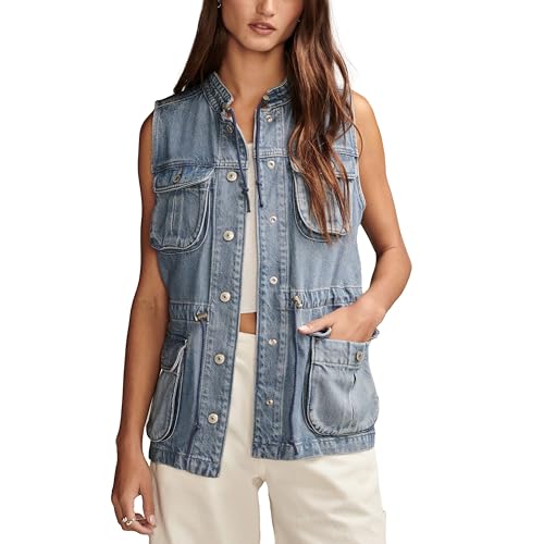 Lucky Brand Women's Lakeside Denim Utility Vest