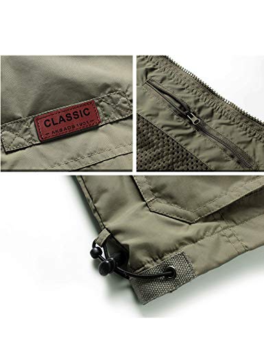 Flygo Men's Lightweight Multi-Pocket Fishing Vest