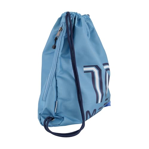 Messi Lifestyle Drawstring Bag for Boys & Girls, Side Pocket & Comfortable Straps, Argentina Blue, One Size