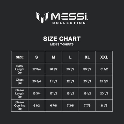 MESSI Men's Lifestyle Short Sleeve T-Shirt, Standard Fit Graphic Tee, Cotton Jersey Knit, Stretch Limo