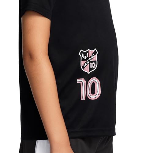 Messi Boys Lifestyle Short Sleeve 2-Piece Set, Jersey Set with Comfortable Top & Shorts