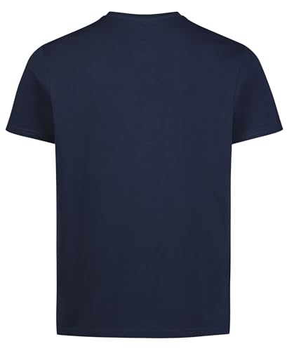 MESSI Men's Lifestyle Short Sleeve T-Shirt, Standard Fit Graphic Tee, Cotton Jersey Knit, Dress Blues