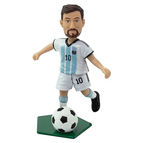 Maccabi Official Lionel Messi Argentina National Team Soccer Action Figure, 4.5” H x 3.5” W x 1.5” D