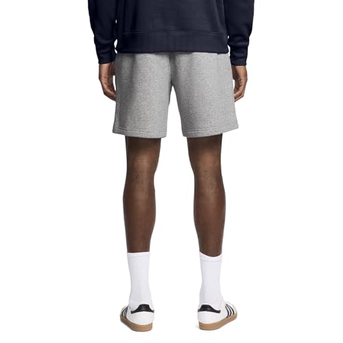 Messi Men's Lifestyle Fleece, Jogger Shorts with Drawstring Closure, Comfortable Fit, Heather Grey