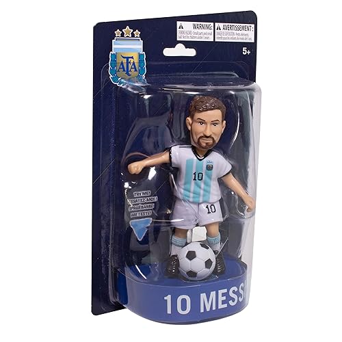 Maccabi Official Lionel Messi Argentina National Team Soccer Action Figure, 4.5” H x 3.5” W x 1.5” D