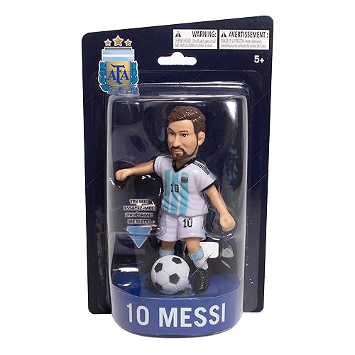 Maccabi Official Lionel Messi Argentina National Team Soccer Action Figure, 4.5” H x 3.5” W x 1.5” D
