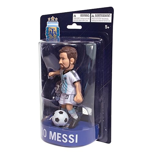 Maccabi Official Lionel Messi Argentina National Team Soccer Action Figure, 4.5” H x 3.5” W x 1.5” D