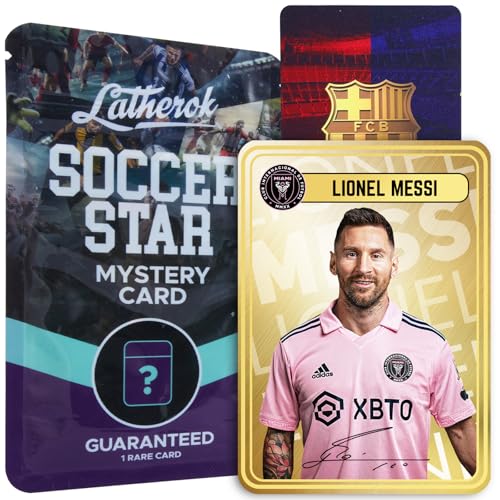 Messi Soccer Star Card, Masterpiece in The World of Football Collectibles, Crafted with Precision and Passion, Ultra-Rare Metal Card, Soccer Value Card, A Must-Have Gift for Soccer Fans
