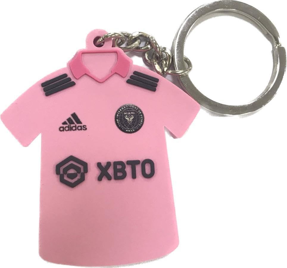 Generic Messi Keychain from Intermiami Soccer Gift for Men, Women & Kids Gift for fans, Small, Black, Pink