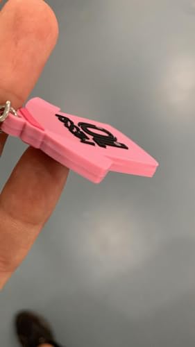 Generic Messi Keychain from Intermiami Soccer Gift for Men, Women & Kids Gift for fans, Small, Black, Pink