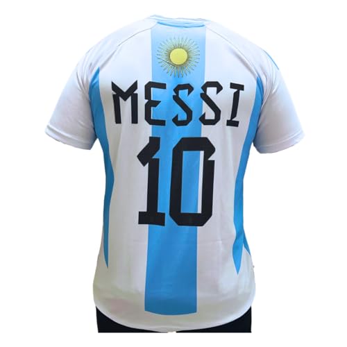 Generic Argentina Messi Jersey Men & Women | COPA America Home Fan Jersey 23/24#10 (US, Alpha, Large, Regular, Regular, Adult, Home)