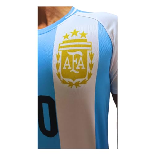 Generic Argentina Messi Jersey Men & Women | COPA America Home Fan Jersey 23/24#10 (US, Alpha, Large, Regular, Regular, Adult, Home)