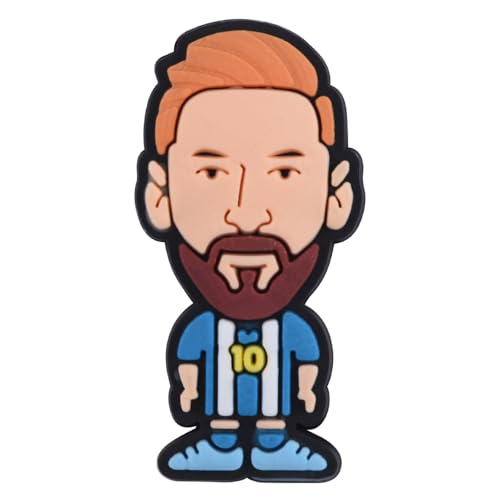 Messi Croc Charms Miami Soccer Shoe Decoration for Boys Men Sports Ball Sandals Clog Accessories Party Favor