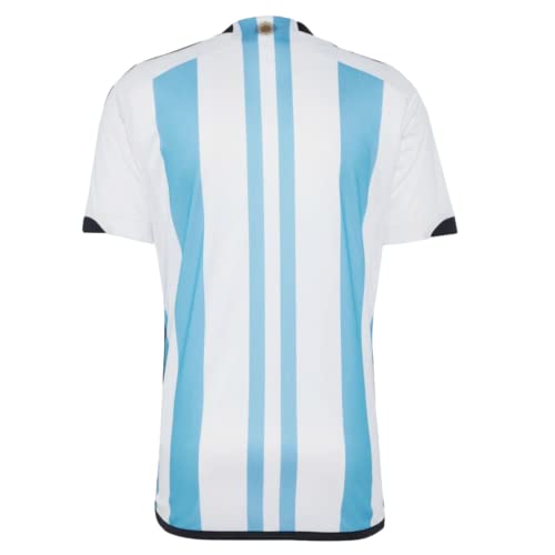 adidas Men's Soccer Argentina 3-Star Winners Home Jersey (as1, Alpha, m, Regular, Regular) White/Blue
