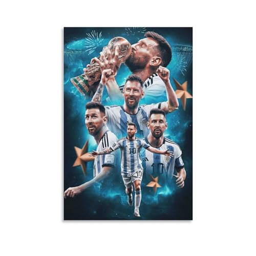 Messi poster unFramed 12x18 inch posters for room aesthetic Wall Art Decor Print for Fans And Family