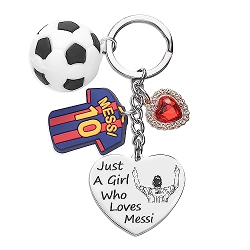 Messi Merchandise Soccer Ball Keychain Gifts For Fans Teen Girls Daughter Women Cute Keychains