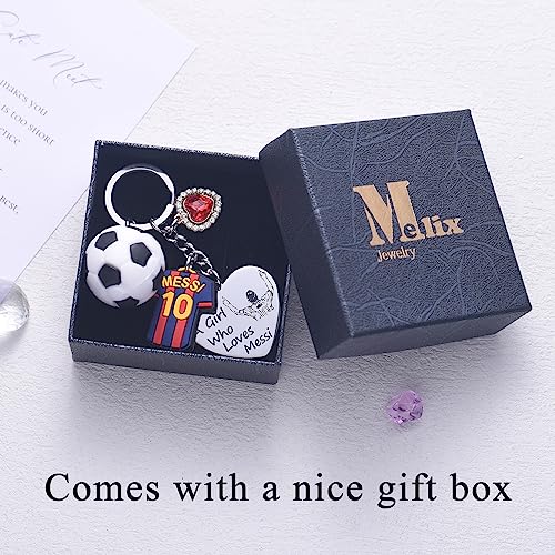 Messi Merchandise Soccer Ball Keychain Gifts For Fans Teen Girls Daughter Women Cute Keychains