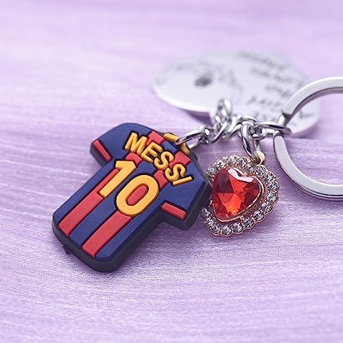 Messi Merchandise Soccer Ball Keychain Gifts For Fans Teen Girls Daughter Women Cute Keychains