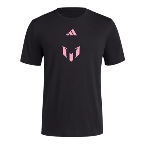 adidas Men's Soccer Messi X Miami Number 10 Tee - Show Your Support for Soccer Superstar Lionel Messi x Inter Miami (XX-Large, Black)