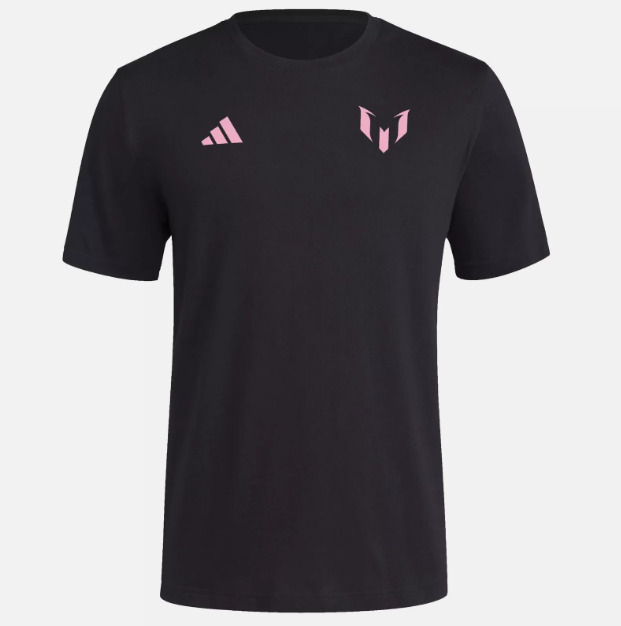 adidas Men's Messi Generic Short Sleeve T-Shirt, Black