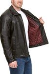 Tommy Hilfiger Men's Black Faux Leather Jacket