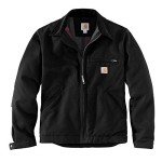 Carhartt Men's Black Duck Detroit Jacket, Large
