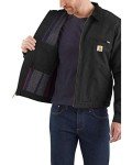 Carhartt Men's Black Duck Detroit Jacket, Large