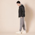 Men's Packable Water-Resistant Puffer Jacket - Black