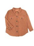VICHYIE Women's Casual Long Sleeve Corduroy Shacket