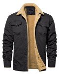 TACVASEN Men's Winter Cargo Jacket with Pockets
