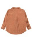 VICHYIE Women's Casual Long Sleeve Corduroy Shacket
