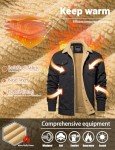 TACVASEN Men's Winter Cargo Jacket with Pockets