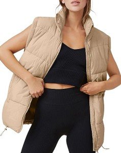 Women's Lightweight Sleeveless Puffer Jacket - Cachi