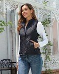 Women's Lightweight Zip-Up Puffer Vest - Black