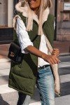 PRETTYGARDEN Women's Reversible Fleece Vest - Army Green