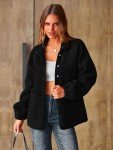 Fleece Cropped Jacket with Pockets for Women