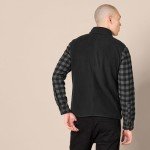 Men's Polar Fleece Vest with Full Zip, Black